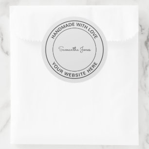 Handgefertigt mit Liebe Craft DIY Cool Hipster Bus Runder Aufkleber