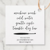 Handgefertigt mit Liebe Crochet Geschenkanhänger (Rückseite)