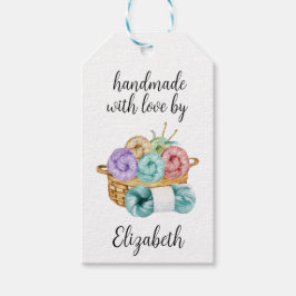 Handgefertigt mit Liebe Crochet Geschenkanhänger