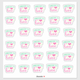 Handgefertigt mit Liebe Custom Vinyl Stickers Aufkleber