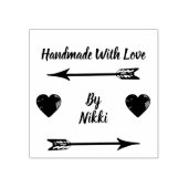 Handgefertigt mit Liebe durch Briefmarke Gummistempel (Prägung)