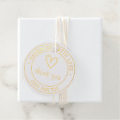 Handgefertigt mit Liebe-echter Folienmarke Geschenkanhänger (Mit Box)