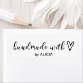 Handgefertigt mit Liebe | Etikett für Pastell-Mono (Insitu)