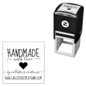 Handgefertigt mit Liebe Etsy Zuhause Crafter Kunst Permastempel (Beispiel)