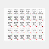 Handgefertigt mit Liebe für Sie Personalisiert Etiketten (Blatt)