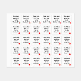 Handgefertigt mit Liebe für Sie Personalisiert Etiketten