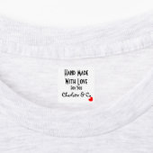 Handgefertigt mit Liebe für Sie Personalisiert Etiketten (Befestigt)