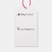 Handgefertigt mit Liebe Garn Herzerkrankungen Geschenkanhänger (Rückseite)