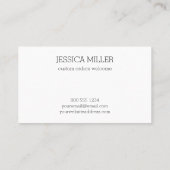 Handgefertigt mit Liebe Garnelen Weiß Visitenkarte (Rückseite)