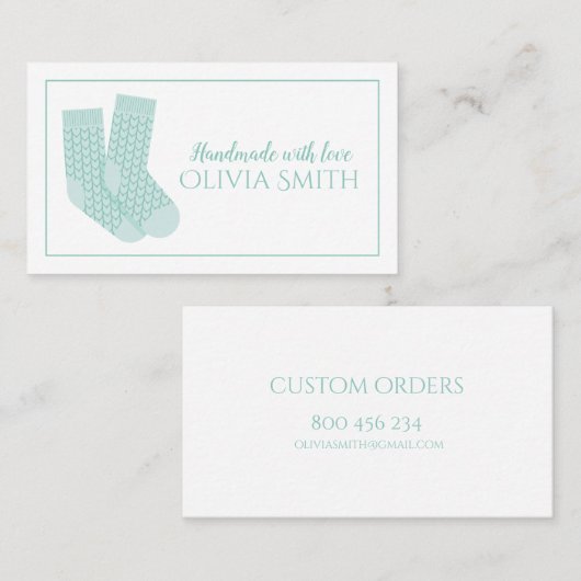 Handgefertigt mit Liebe gegossenes Handwerk Visitenkarte (Vorne/Hinten)
