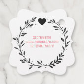 Handgefertigt mit Liebe Geschenkanhänger (Rückseite)