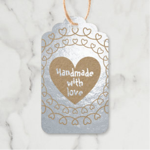 Handgefertigt mit Liebe Geschenkanhänger