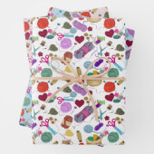 handgefertigt mit Liebe Geschenkpapier Set (Beispiel)