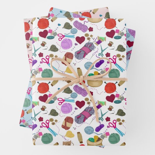 handgefertigt mit Liebe Geschenkpapier Set (Beispiel)