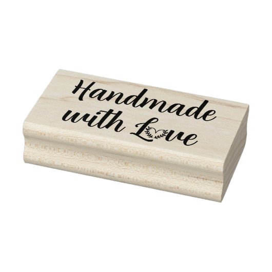 Handgefertigt mit Liebe Gummistempel (Stempel)