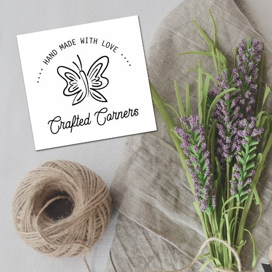 Handgefertigt mit Liebe Gummistempel