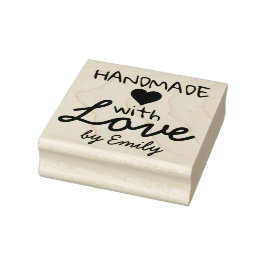 Handgefertigt mit Liebe Gummistempel