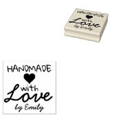 Handgefertigt mit Liebe Gummistempel (Stempel)