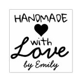 Handgefertigt mit Liebe Gummistempel (Prägung)