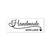 Handgefertigt mit Liebe Gummistempel (Prägung)