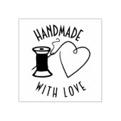 Handgefertigt mit Liebe Gummistempel (Prägung)