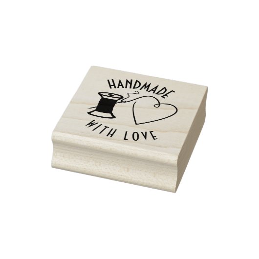 Handgefertigt mit Liebe Gummistempel (Stempel)