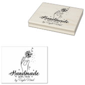 Handgefertigt mit Liebe, Hand Dandelion Grosser Ka Gummistempel (Stempel)