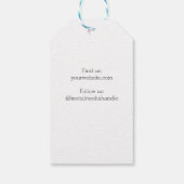 Handgefertigt mit Liebe Handschrift, Maßgeschneide Geschenkanhänger (Rückseite)