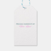 Handgefertigt mit Liebe - Heart Shaped Yarn & Butt Geschenkanhänger (Rückseite)