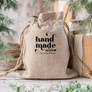 Handgefertigt mit Liebe Herz Permastempel