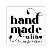 Handgefertigt mit Liebe Herz Permastempel (Design)