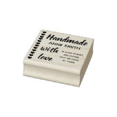 Handgefertigt mit Liebe Herzformen Grenzdekoration Gummistempel (Stempel)