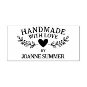 Handgefertigt mit Liebe - Individuelle Verpackung Permastempel (Design)