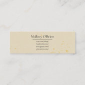 Handgefertigt mit Liebe Kalligrafie und Herz Mini Visitenkarte (Rückseite)