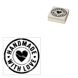 Handgefertigt mit Liebe-Kautschuk-Briefmarke Gummistempel