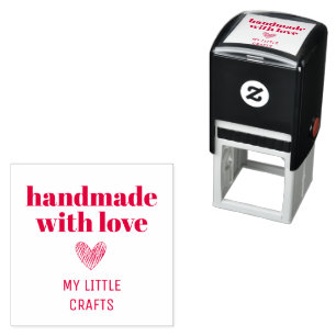 Handgefertigt mit Liebe Kleine Unternehmen Typogra Permastempel