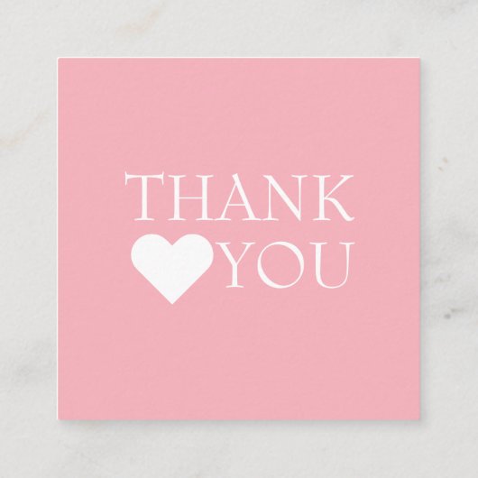 Handgefertigt mit Liebe Kleinkunst Quadratische Visitenkarte (Rückseite)