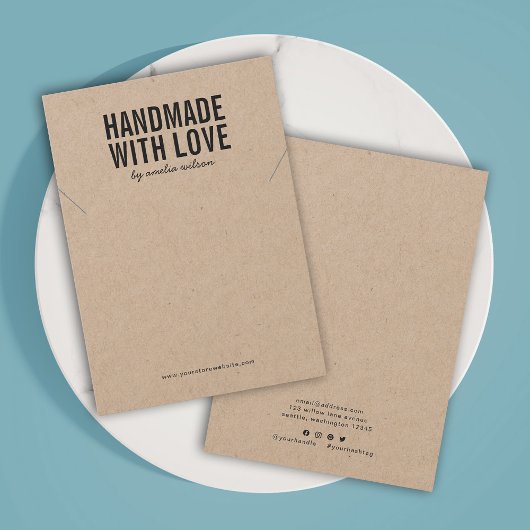 Handgefertigt mit Liebe Kraft-Netzklace-Display-Ka