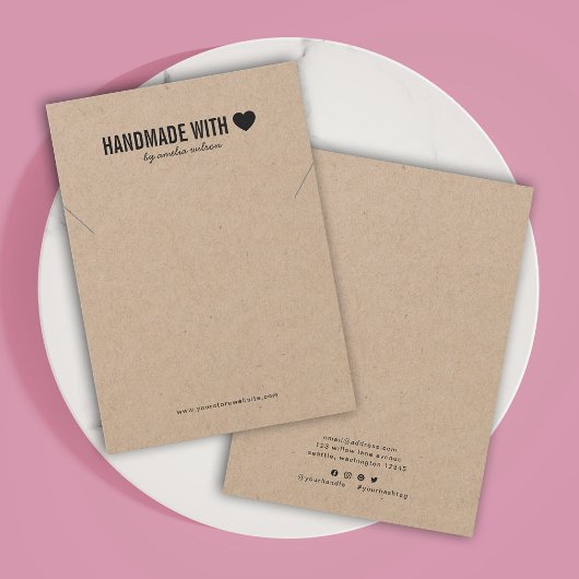 Handgefertigt mit Liebe Kraft-Netzklace-Display-Ka