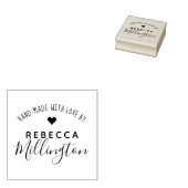 Handgefertigt mit Liebe | Kunsthandwerkliche Unter Gummistempel (Stempel)