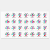 Handgefertigt mit Liebe Lady Bug Personalisiert Etiketten (Blatt)