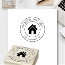 Handgefertigt mit Liebe-Logo-Text Personalisiert