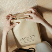 Handgefertigt mit Liebe Minimalistische kleine Unt Gummistempel