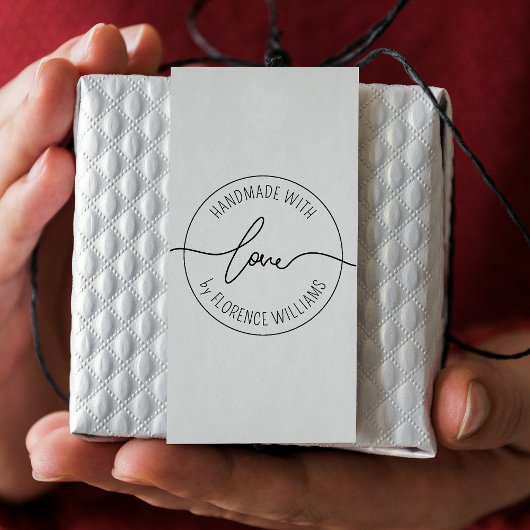 Handgefertigt mit Liebe | Moderner Minimalistische Permastempel