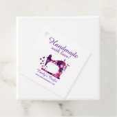 Handgefertigt mit Liebe Nähflugzeug Geschenkanhänger (Beispiel)