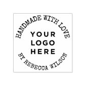 Handgefertigt mit Liebe niedliches einfaches Logo Gummistempel (Prägung)