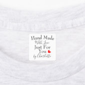 Handgefertigt mit Liebe nur für Sie Personalisiert Etiketten (Befestigt)