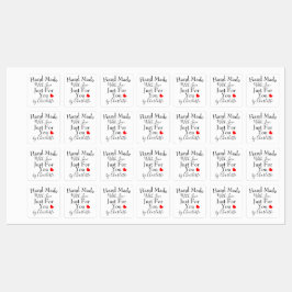 Handgefertigt mit Liebe nur für Sie Personalisiert Etiketten