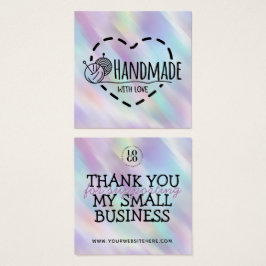 Handgefertigt mit Liebe - Packungsbeilage für klei