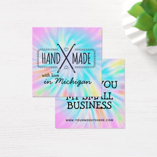 Handgefertigt mit Liebe - Packungsbeilage für klei (Schreibtisch)